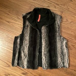 Faux fur vest